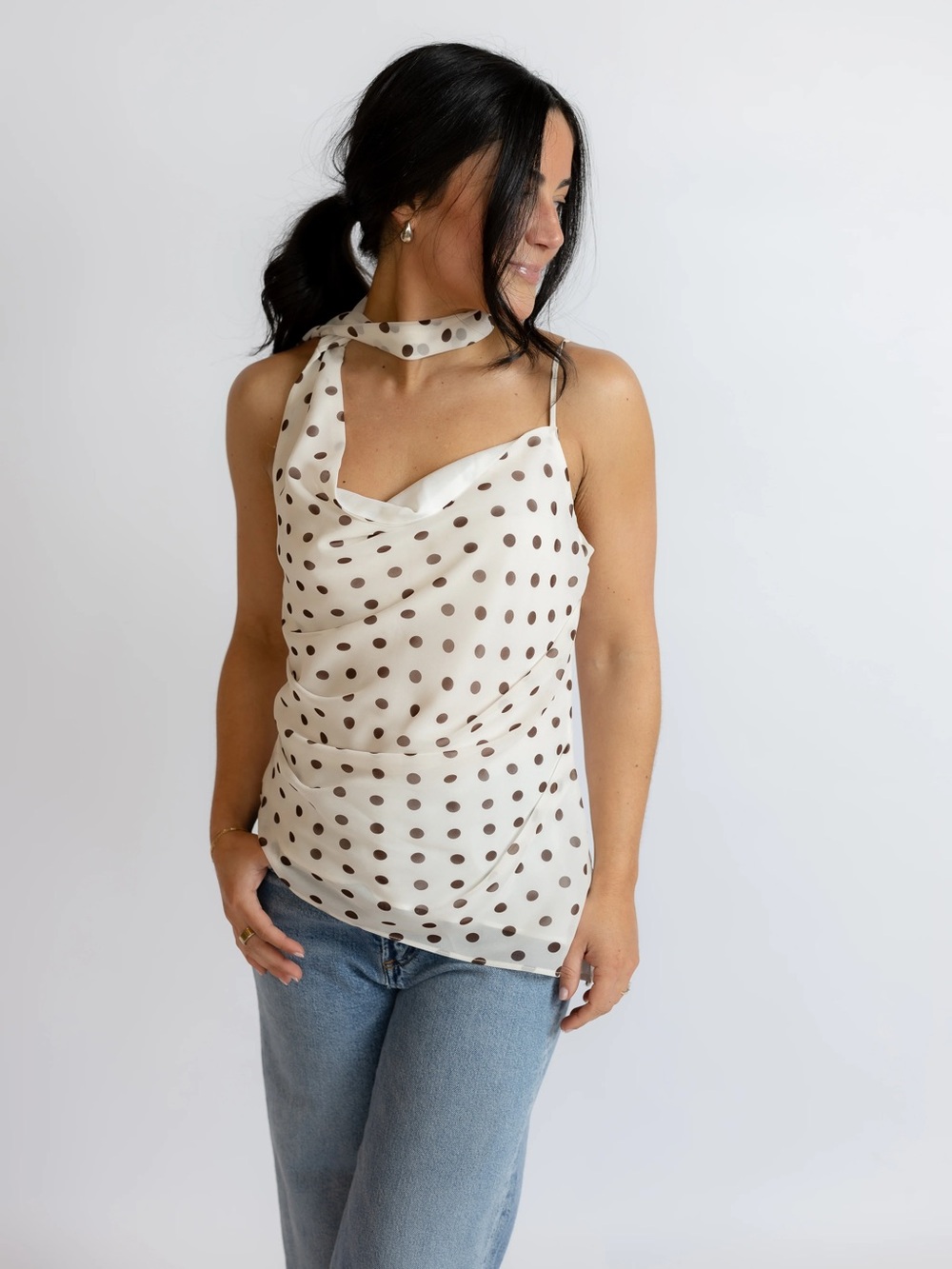 Adrie Polka Dot Top